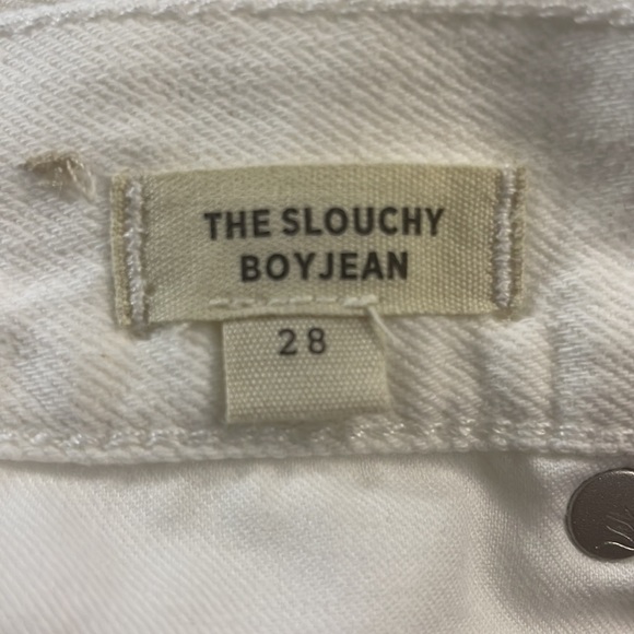 Madewell • the slouchy boyjean in tile white sz 28 - Picture 7 of 7